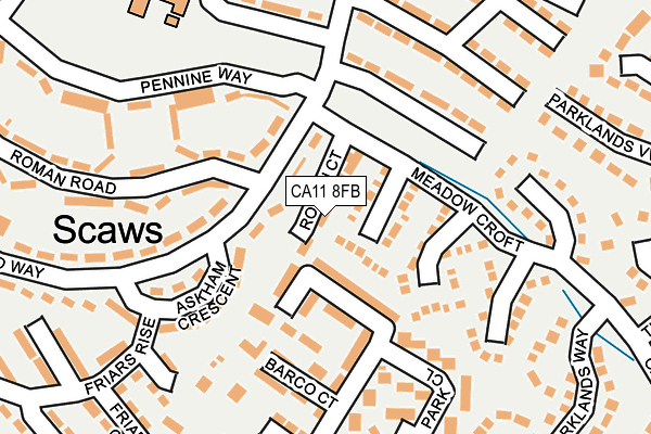 CA11 8FB map - OS OpenMap – Local (Ordnance Survey)