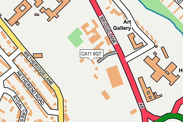 CA11 8GT map - OS OpenMap – Local (Ordnance Survey)