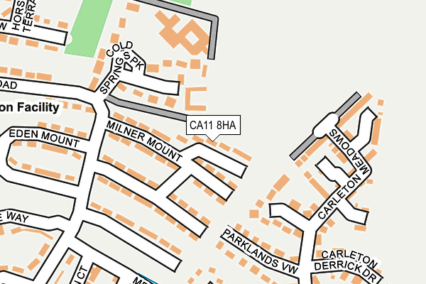 CA11 8HA map - OS OpenMap – Local (Ordnance Survey)