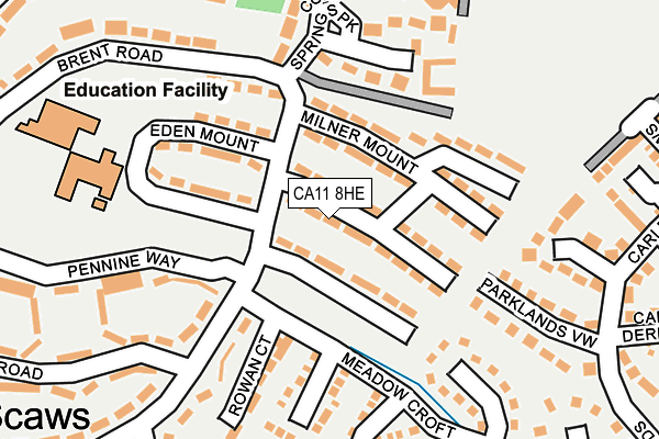 CA11 8HE map - OS OpenMap – Local (Ordnance Survey)