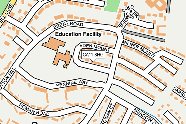 CA11 8HG map - OS OpenMap – Local (Ordnance Survey)