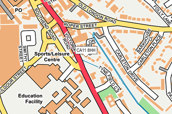 CA11 8HH map - OS OpenMap – Local (Ordnance Survey)