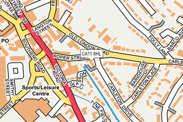 CA11 8HL map - OS OpenMap – Local (Ordnance Survey)