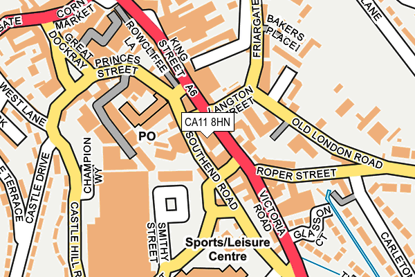 CA11 8HN map - OS OpenMap – Local (Ordnance Survey)