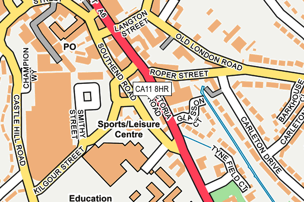 CA11 8HR map - OS OpenMap – Local (Ordnance Survey)
