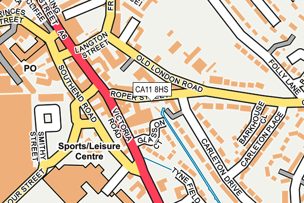 CA11 8HS map - OS OpenMap – Local (Ordnance Survey)