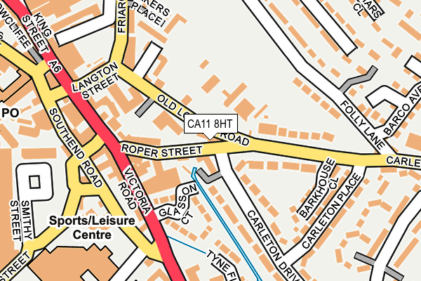 CA11 8HT map - OS OpenMap – Local (Ordnance Survey)