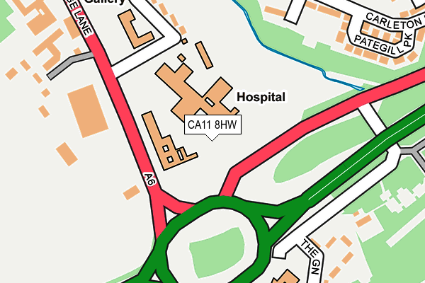 CA11 8HW map - OS OpenMap – Local (Ordnance Survey)