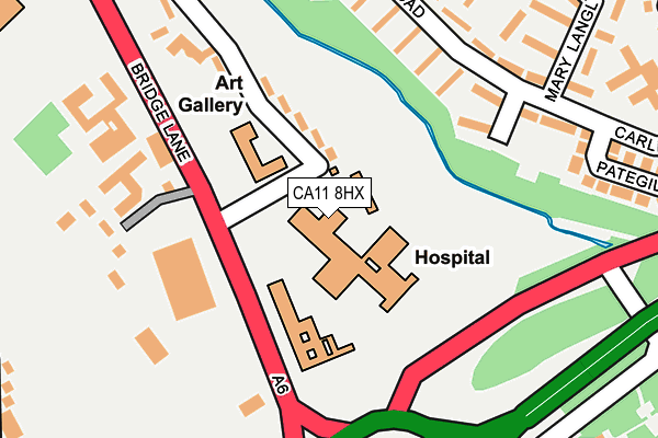 CA11 8HX map - OS OpenMap – Local (Ordnance Survey)