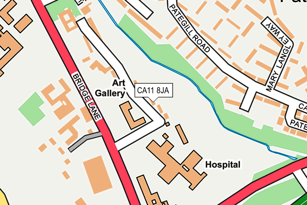 CA11 8JA map - OS OpenMap – Local (Ordnance Survey)