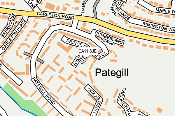 CA11 8JE map - OS OpenMap – Local (Ordnance Survey)