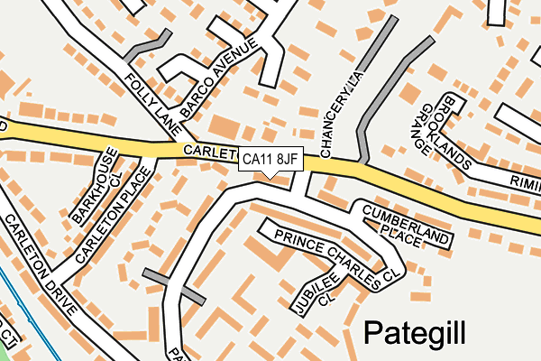 CA11 8JF map - OS OpenMap – Local (Ordnance Survey)