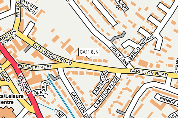 CA11 8JN map - OS OpenMap – Local (Ordnance Survey)