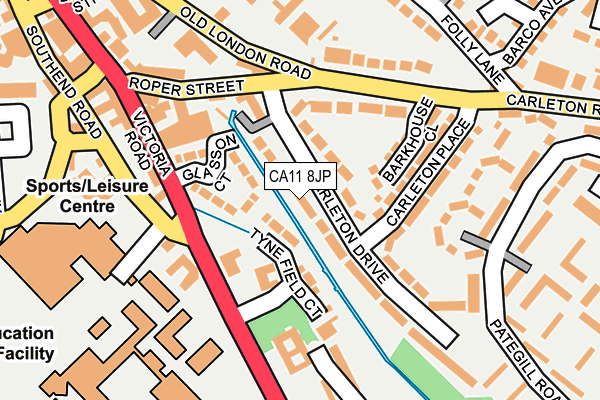 CA11 8JP map - OS OpenMap – Local (Ordnance Survey)