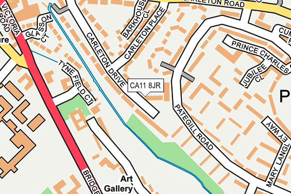 CA11 8JR map - OS OpenMap – Local (Ordnance Survey)