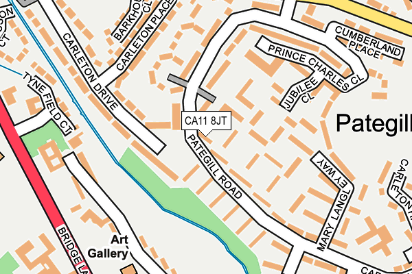 CA11 8JT map - OS OpenMap – Local (Ordnance Survey)