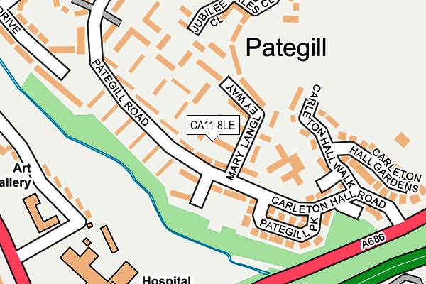 CA11 8LE map - OS OpenMap – Local (Ordnance Survey)