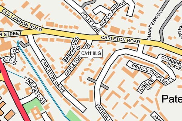 CA11 8LG map - OS OpenMap – Local (Ordnance Survey)