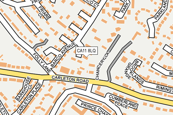 CA11 8LQ map - OS OpenMap – Local (Ordnance Survey)