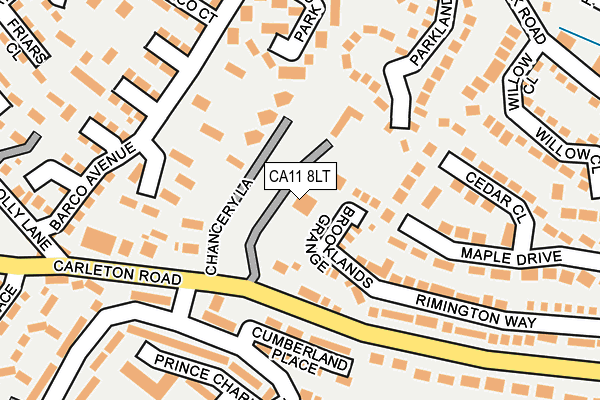 CA11 8LT map - OS OpenMap – Local (Ordnance Survey)