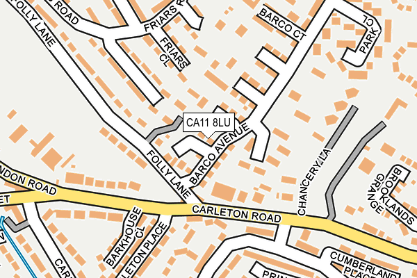 CA11 8LU map - OS OpenMap – Local (Ordnance Survey)