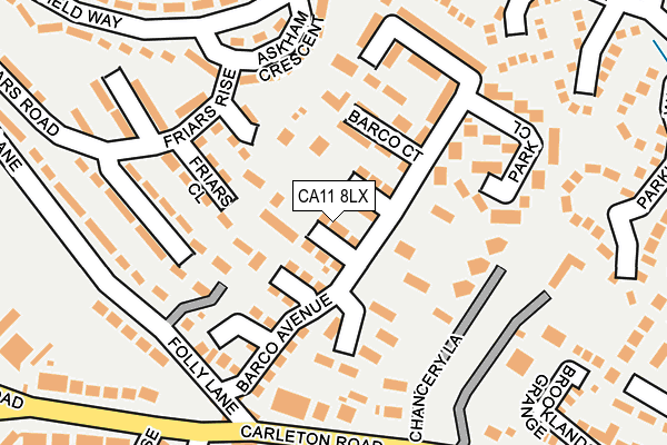 CA11 8LX map - OS OpenMap – Local (Ordnance Survey)