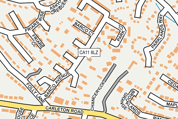 CA11 8LZ map - OS OpenMap – Local (Ordnance Survey)