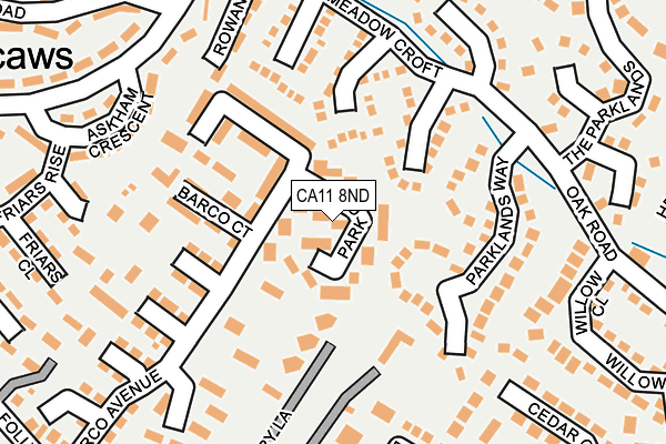 CA11 8ND map - OS OpenMap – Local (Ordnance Survey)