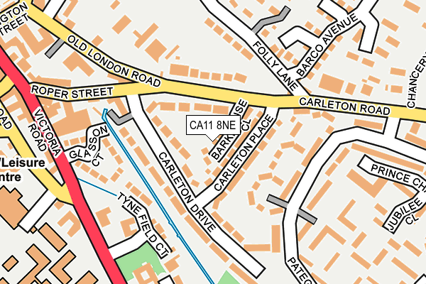 CA11 8NE map - OS OpenMap – Local (Ordnance Survey)