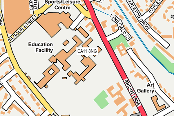 CA11 8NG map - OS OpenMap – Local (Ordnance Survey)