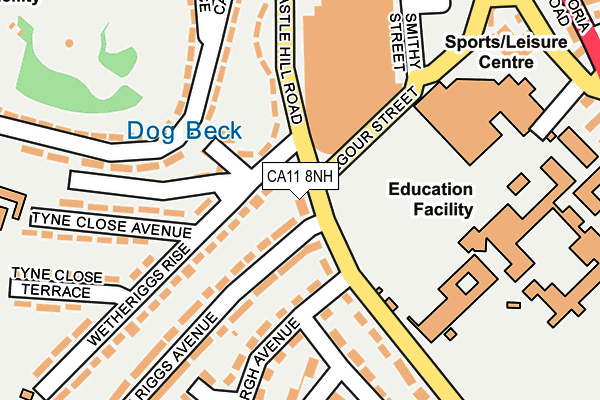 CA11 8NH map - OS OpenMap – Local (Ordnance Survey)