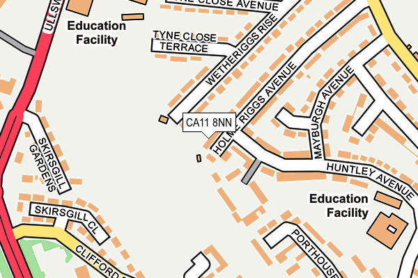 CA11 8NN map - OS OpenMap – Local (Ordnance Survey)