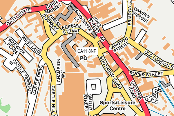 CA11 8NP map - OS OpenMap – Local (Ordnance Survey)