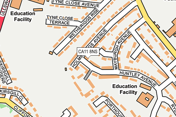 CA11 8NS map - OS OpenMap – Local (Ordnance Survey)