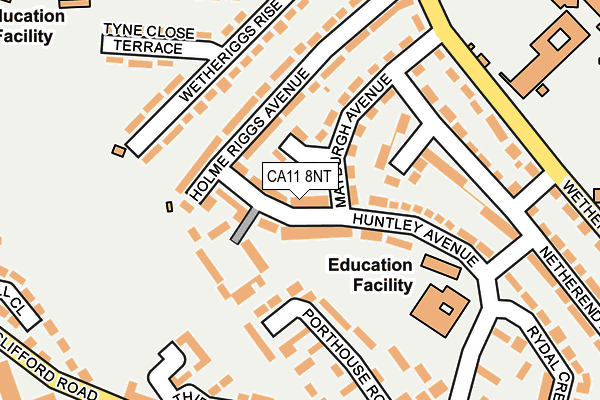 CA11 8NT map - OS OpenMap – Local (Ordnance Survey)