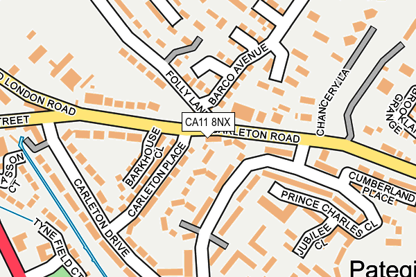 CA11 8NX map - OS OpenMap – Local (Ordnance Survey)