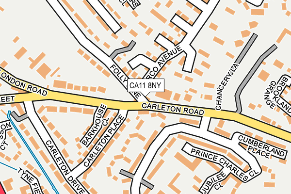 CA11 8NY map - OS OpenMap – Local (Ordnance Survey)