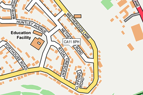 CA11 8PH map - OS OpenMap – Local (Ordnance Survey)