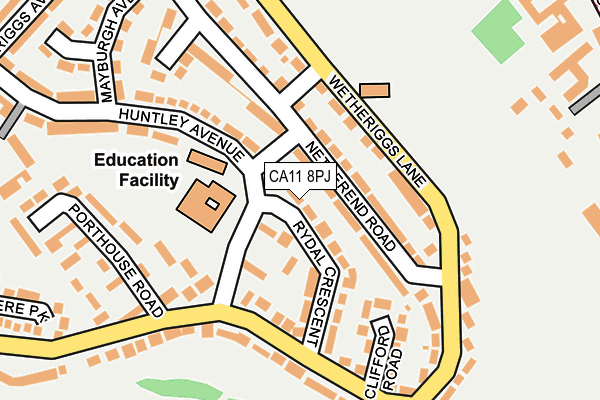 CA11 8PJ map - OS OpenMap – Local (Ordnance Survey)