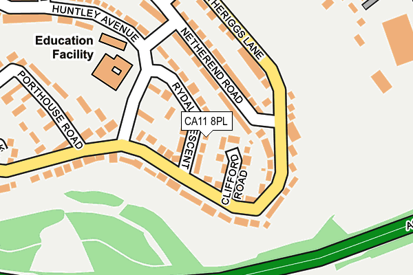 CA11 8PL map - OS OpenMap – Local (Ordnance Survey)