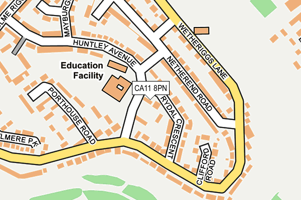 CA11 8PN map - OS OpenMap – Local (Ordnance Survey)