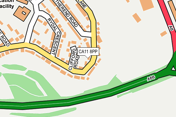 CA11 8PP map - OS OpenMap – Local (Ordnance Survey)