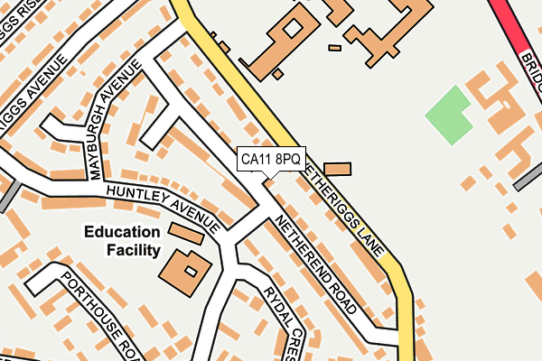 CA11 8PQ map - OS OpenMap – Local (Ordnance Survey)