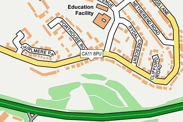 CA11 8PU map - OS OpenMap – Local (Ordnance Survey)