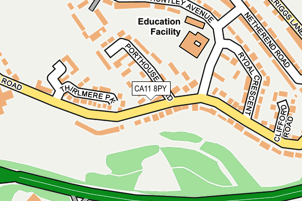 CA11 8PY map - OS OpenMap – Local (Ordnance Survey)