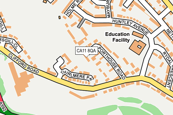 CA11 8QA map - OS OpenMap – Local (Ordnance Survey)