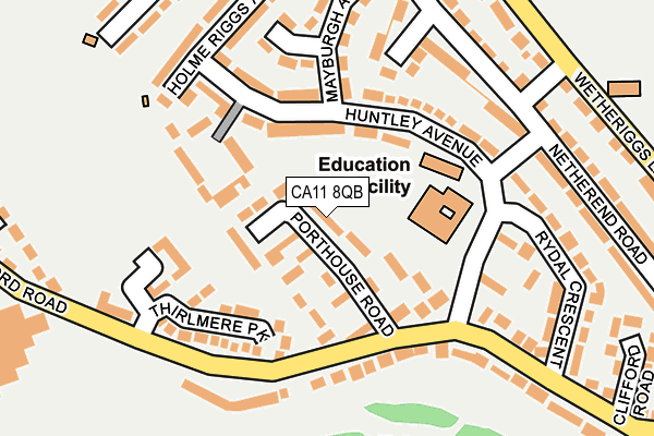 CA11 8QB map - OS OpenMap – Local (Ordnance Survey)