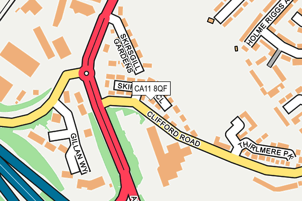 CA11 8QF map - OS OpenMap – Local (Ordnance Survey)