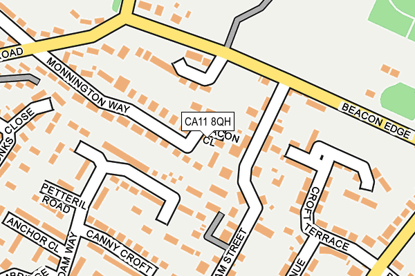 CA11 8QH map - OS OpenMap – Local (Ordnance Survey)