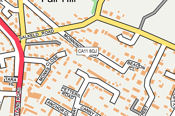 CA11 8QJ map - OS OpenMap – Local (Ordnance Survey)